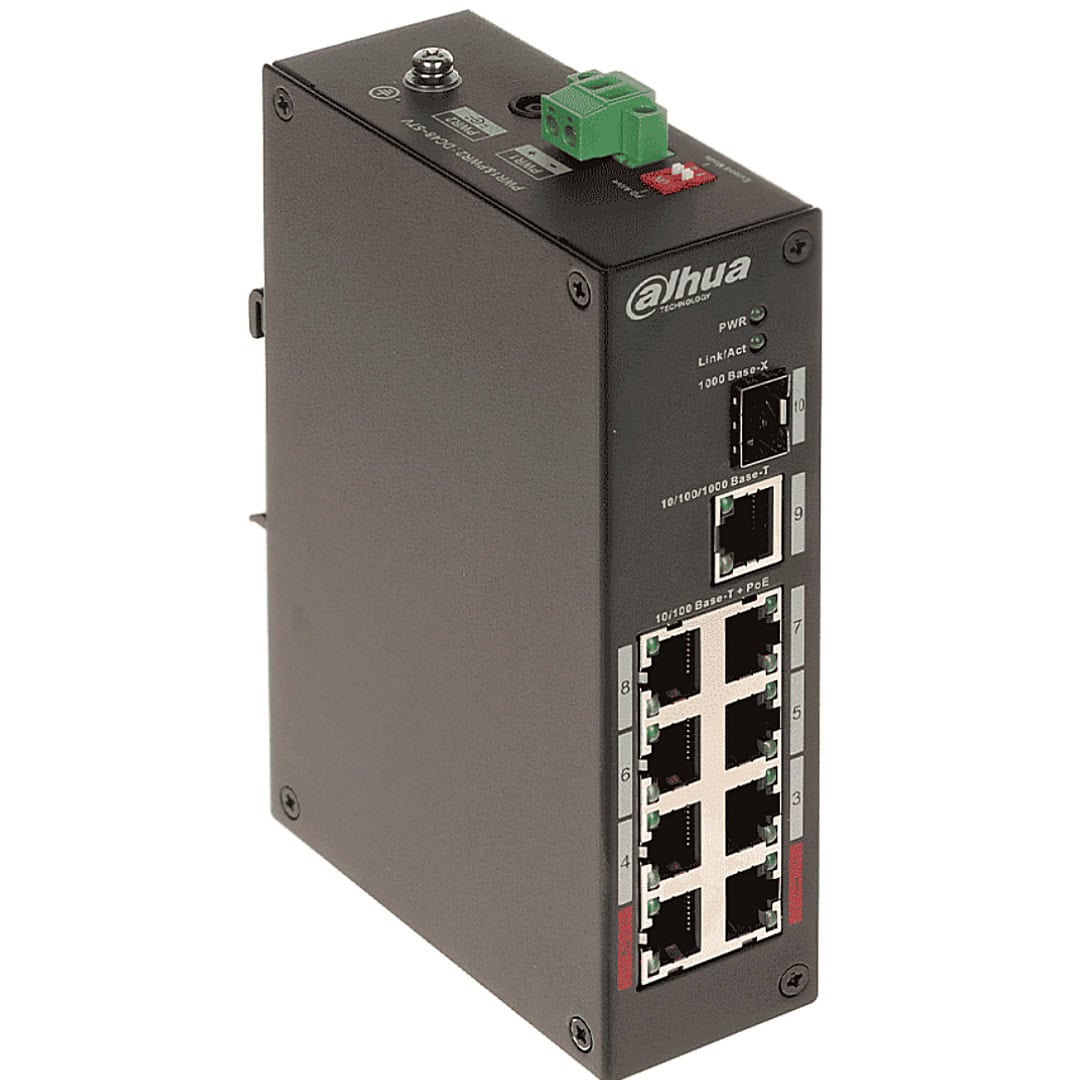 DAHUA PFS3110-8ET-96 - Switch PoE de 10 Puertos gigabit fibra DAHUA PFS3110-8ET-96 - Switch PoE de 10 Puertos gigabit fibra
