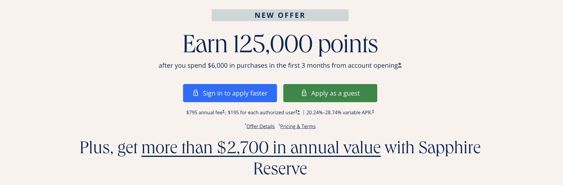 Chase Sapphire Reserve vs. Capital One Venture X 1 Welcome Bonus Chase Sapphire Reserve
