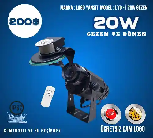 Logo Yansıt Gezen LYD-i20W Logo Projektör 23 Gezen LYD-i20W