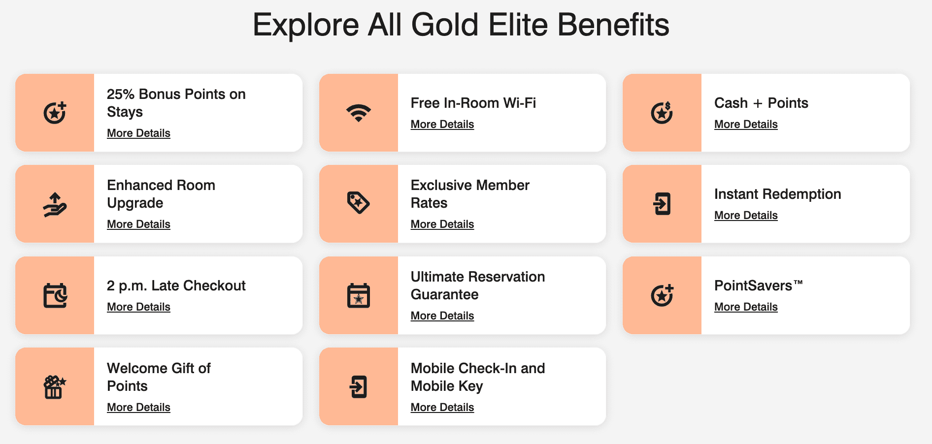 Marriott Bonvoy Bevy American Express Card Review: Is the Current Amex Offer Worth It? 2 Marriott Gold Elite Status benefits
