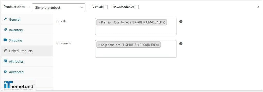 WooCommerce linked products