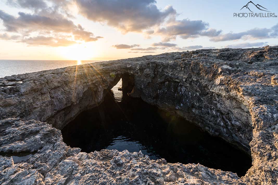 Die Coral Lagoon auf Gozo im Morgenlicht