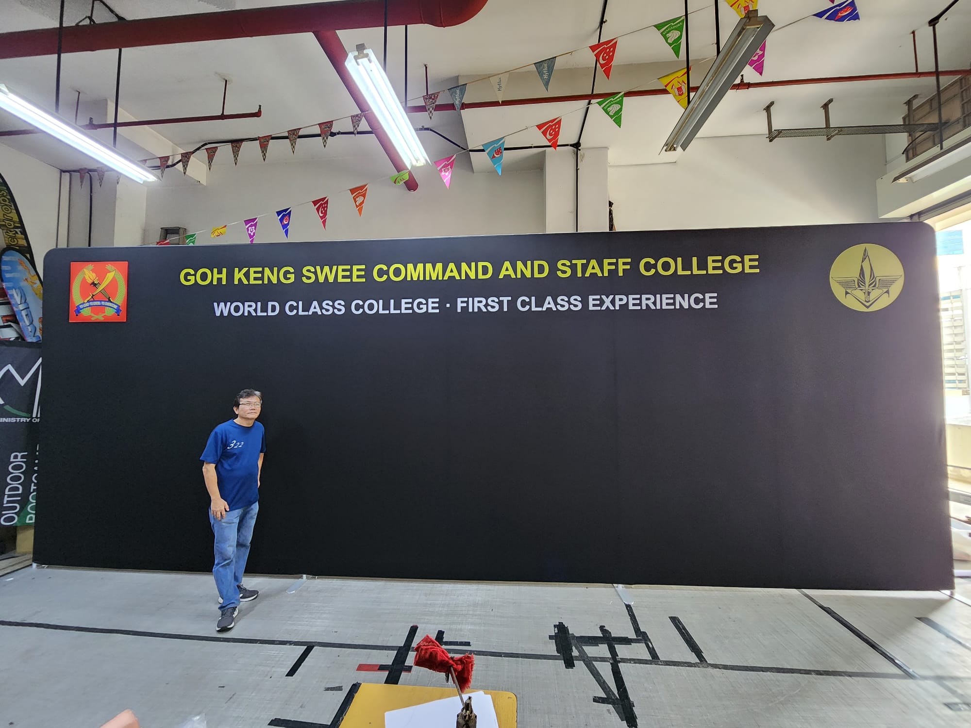 Tension fabric display 24 x 10ft straight Tension fabric display 24 x 10ft straight for SAF