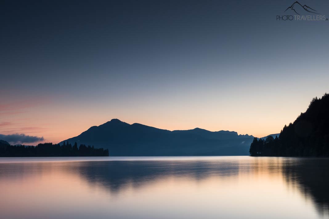 Ein schöner Sonnenaufgang am Walchensee