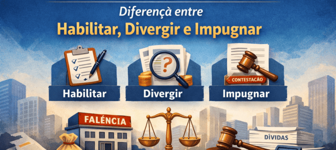 Créditos na Falência: Diferença entre Habilitação, Divergir e Impugnação Créditos na Falência: Diferença entre Habilitação, Divergir e Impugnação