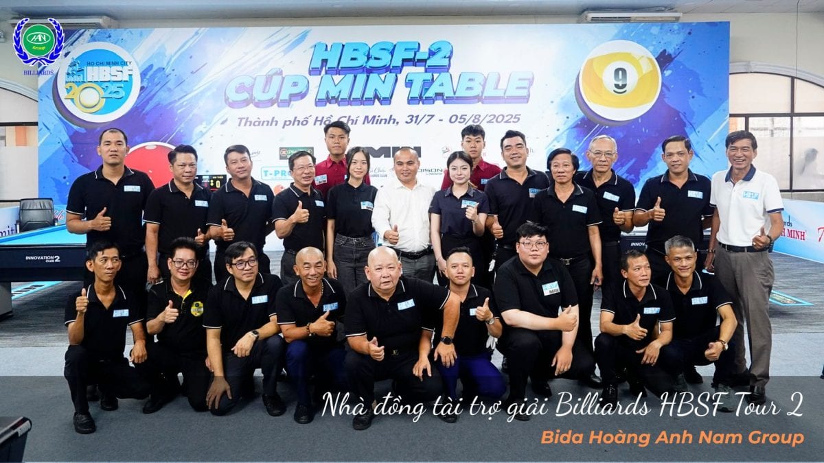 Nhà đồng tài trợ giải Billiards HBSF Tour 2 - Bida Hoàng Anh Nam Group