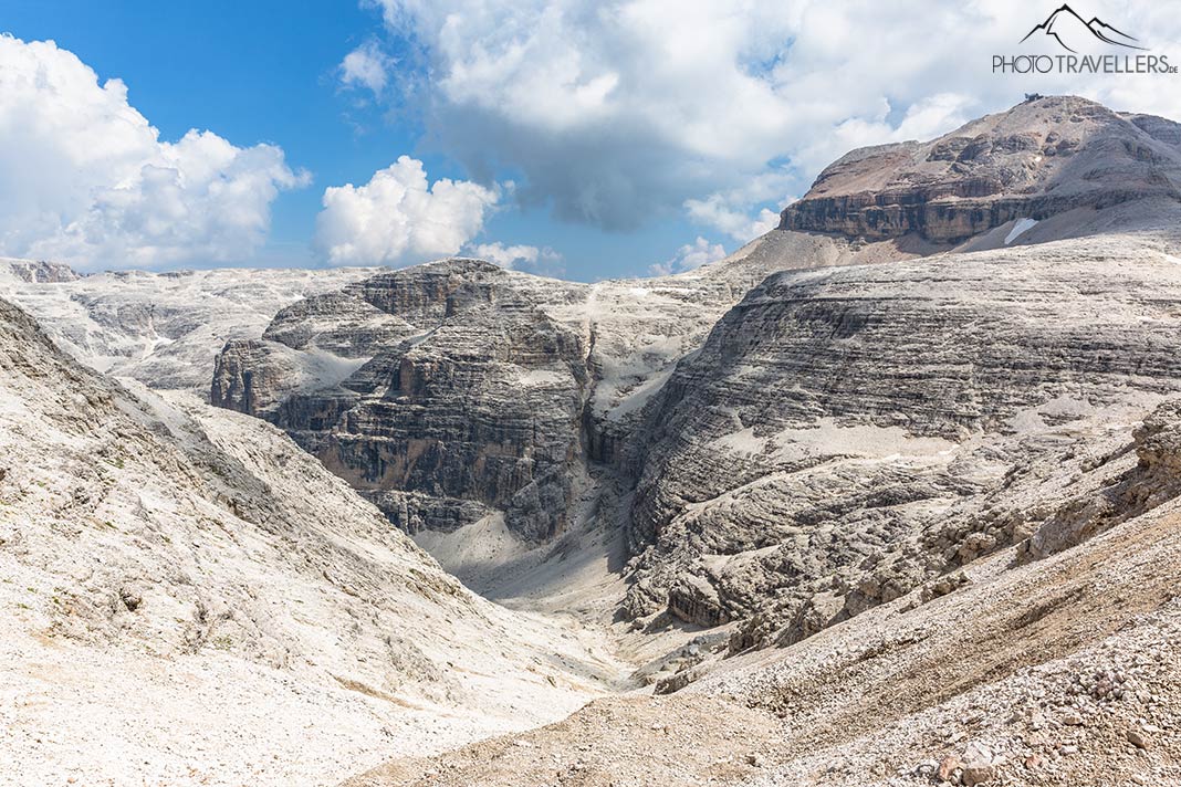 Der Blick auf den Piz Boè
