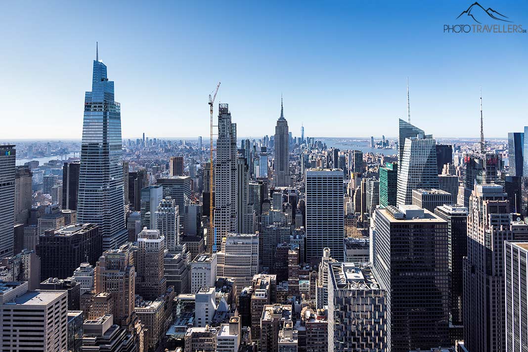 Der Ausblick vom Rockefeller Center über Manhatten