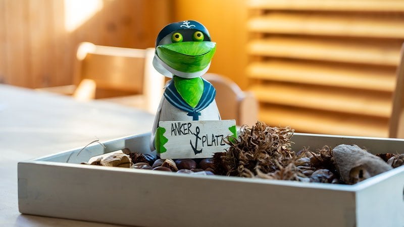 Dieses Bild zeigt einen Frosch/Deko
