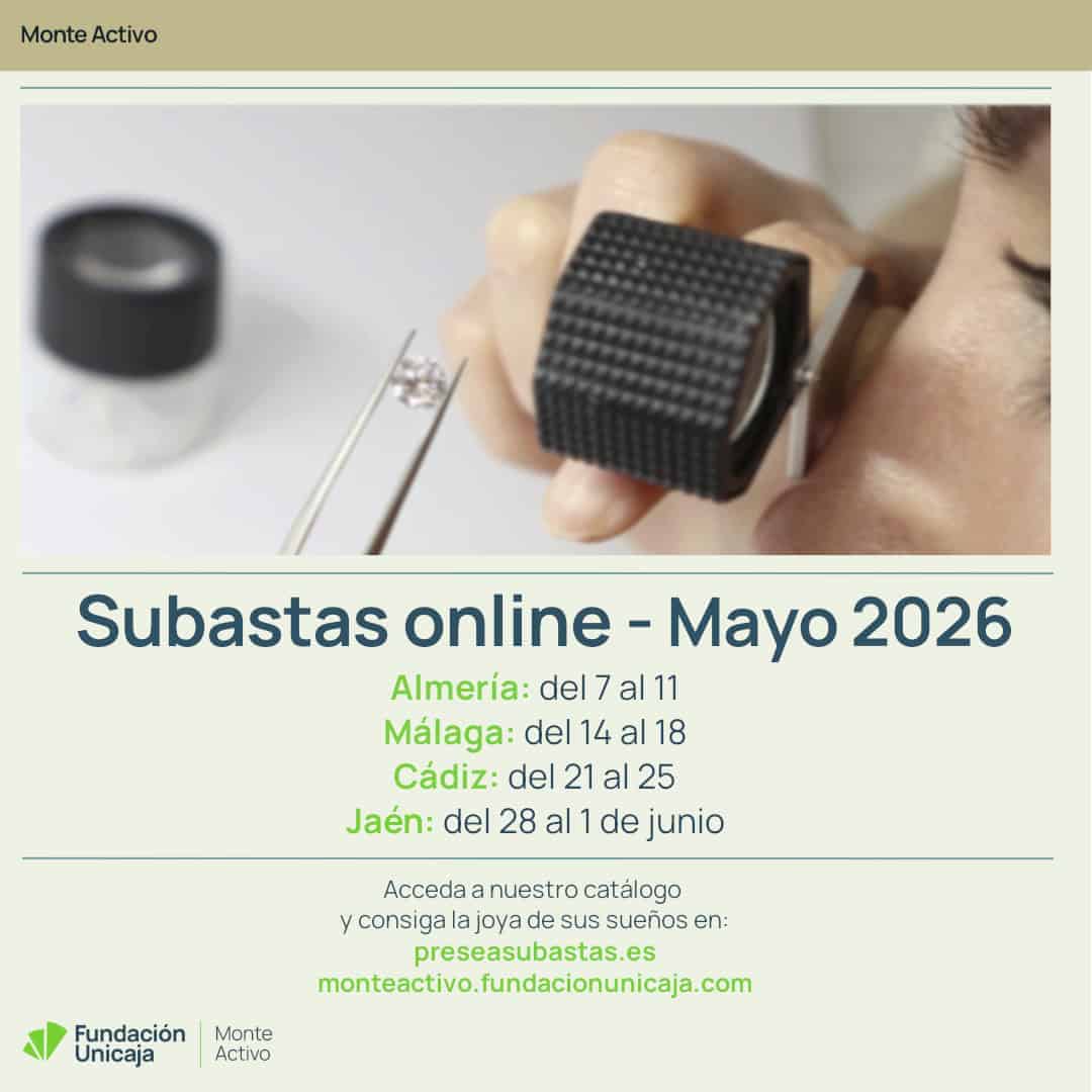 Monte Activo - Subastas mayo 2026 - Calendario