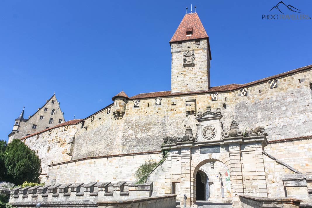 Der Eingang zur Veste Coburg mit dem Bulgarenturm