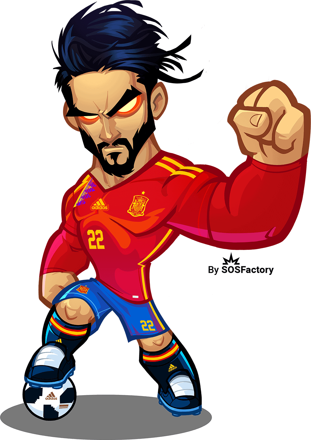 isco alarcon mascot design isco alarcon mascot design
