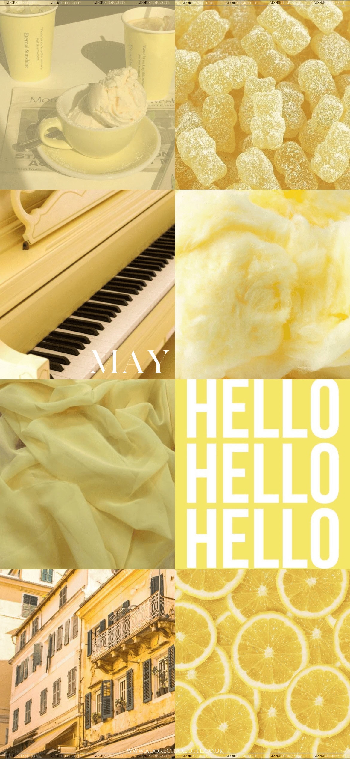 Aesthetic Baby Yellow ApMay 2024 Phone Wallpaper