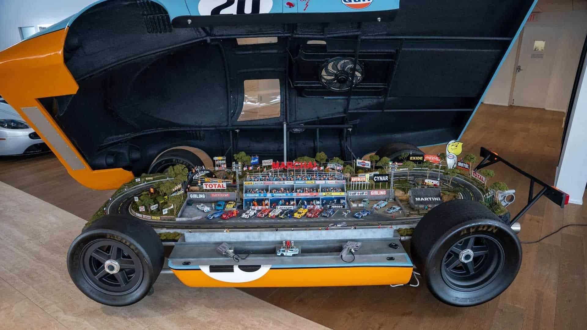 $300K Slot Car Track Hidden Inside A Replica Porsche 917