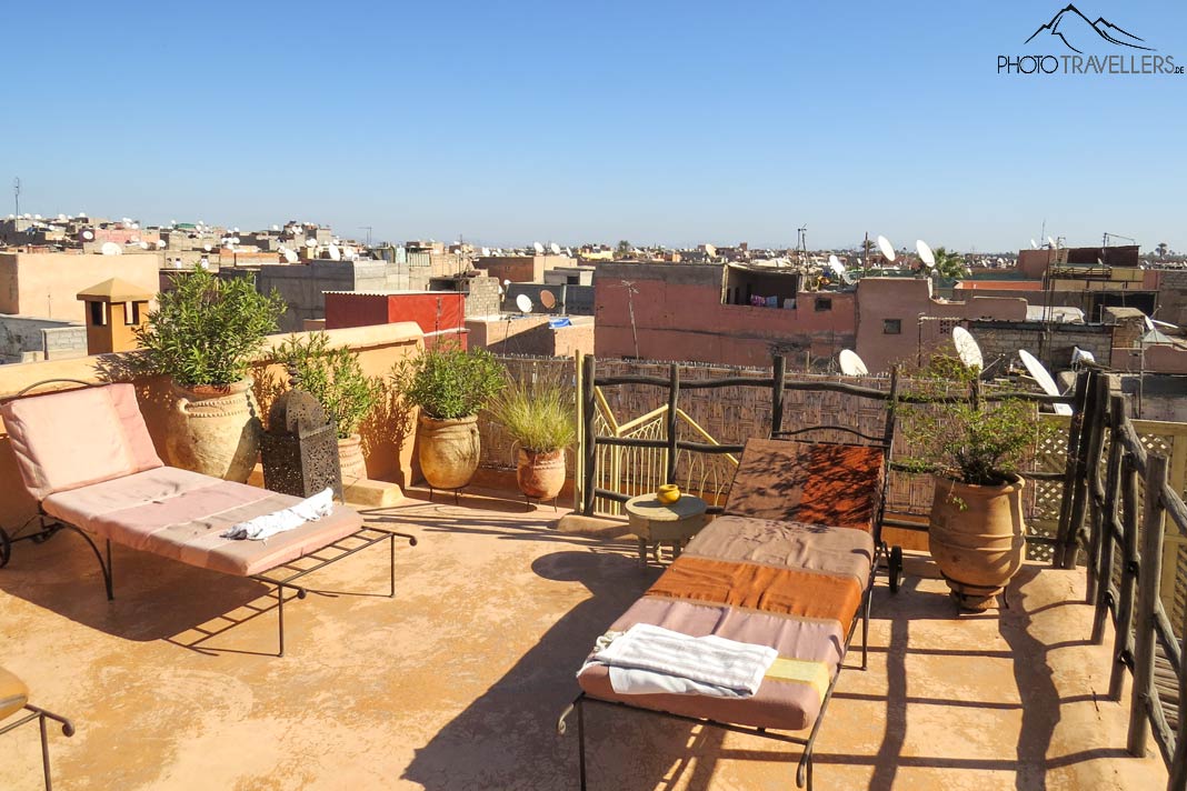 Dachterrasse in Marrakesch