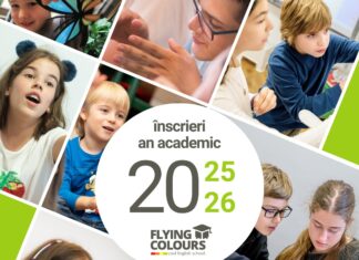 Înscrieri la Cursurile de Limba Engleză Pentru Copii 2025-2026 la Flying Colours