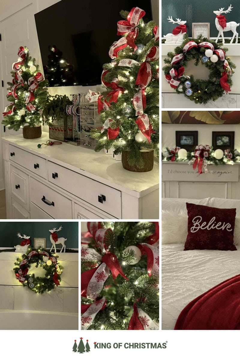 Collage of the Royal Fir Collection from King of Christmas