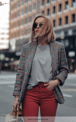 Stylish Red Top with Grey Jeans: Elevate Your Everyday Look