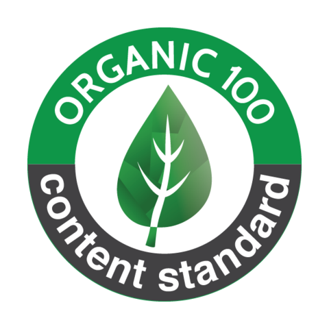organic 100 - Content standard - Nachhaltigkeit Logo