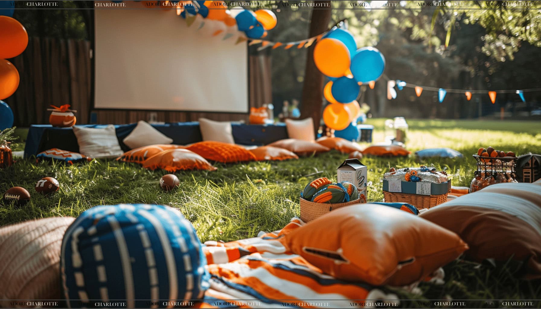 First Down Football Boy First Birthday Theme Party Outdoor Decorations