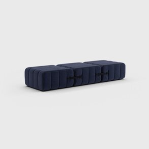 Modulares Einsitzer Sofa / Liege im Stoff Dama –  3 Sofa-Module