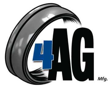 4AG logo featuring a bold blue number 4 with a steel ring design and company name