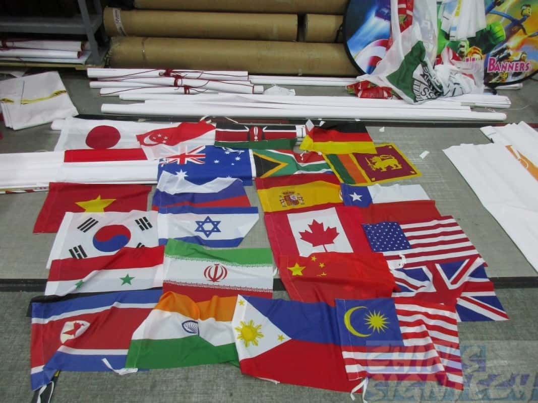 24 major country flags
