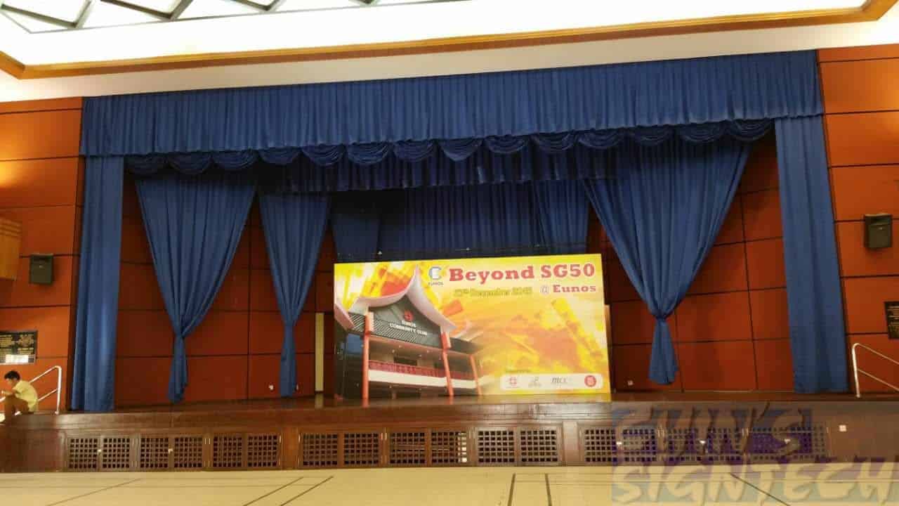 20ft x 10ft stage Backdrop for Eunos Beyond SG50