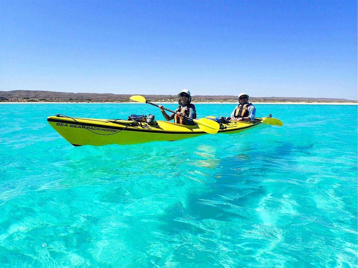 The abundance of World Heritage-listed Ningaloo Reef offers some of the best kayaking in Australia.