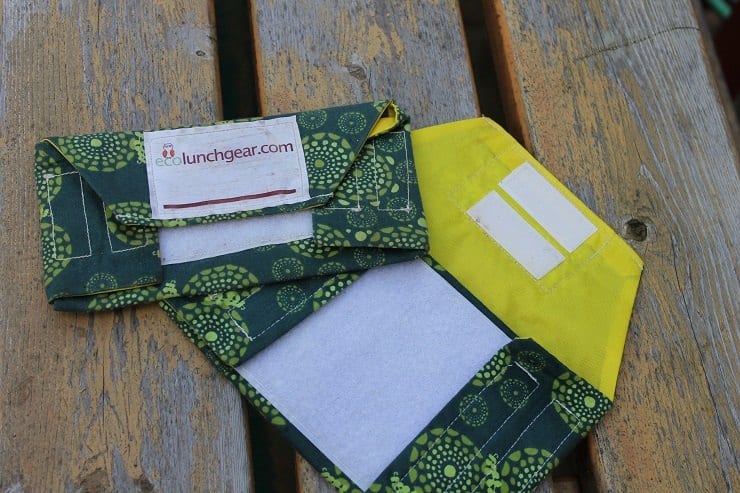reusable snack and sandwich bags - ecolunchgear opens all the way! Reusable snack and sandwich bag ecolunchgear opens all the way