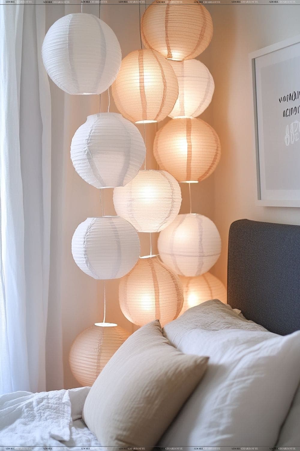 paper lanterns Wall Lighting Ideas