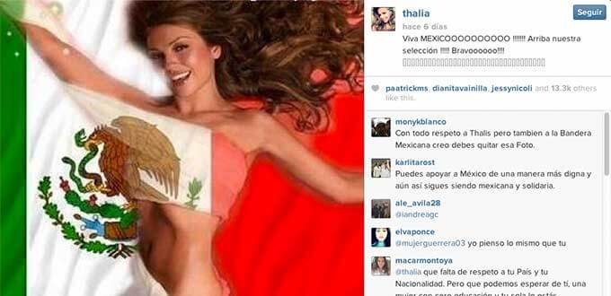 Thalia cuenta de Instagram