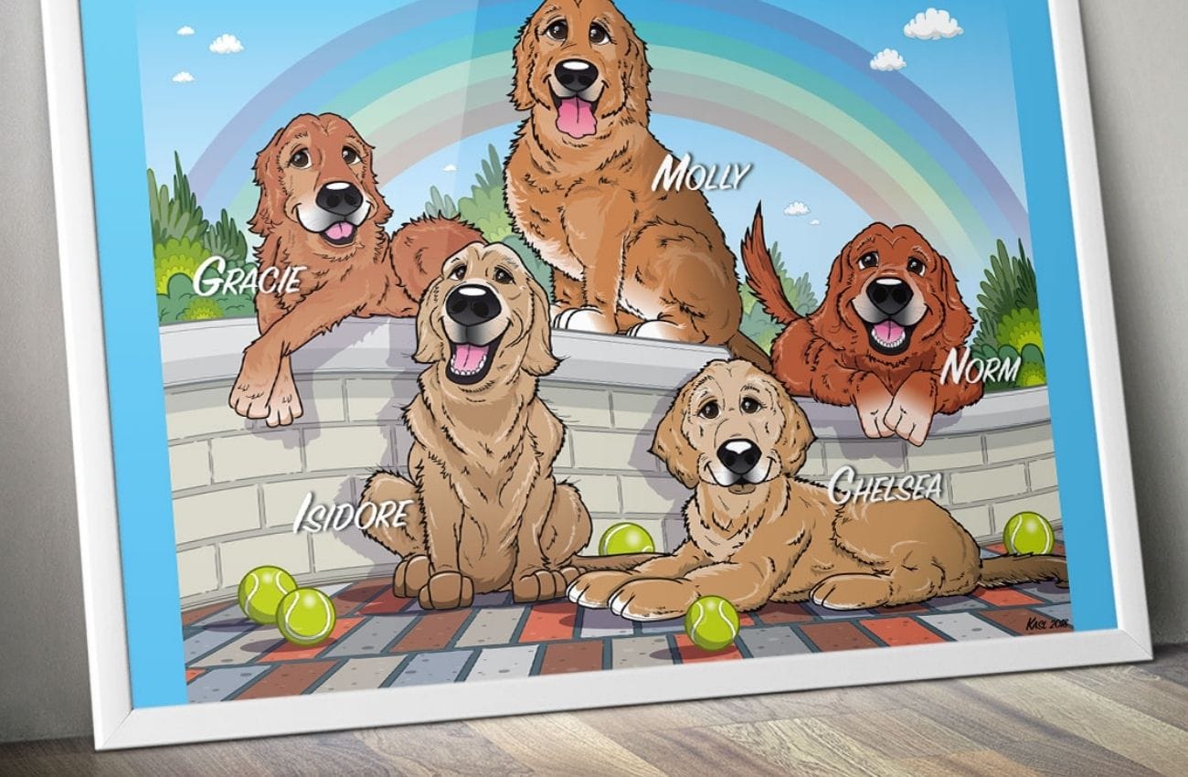 Cartoon dog illustration