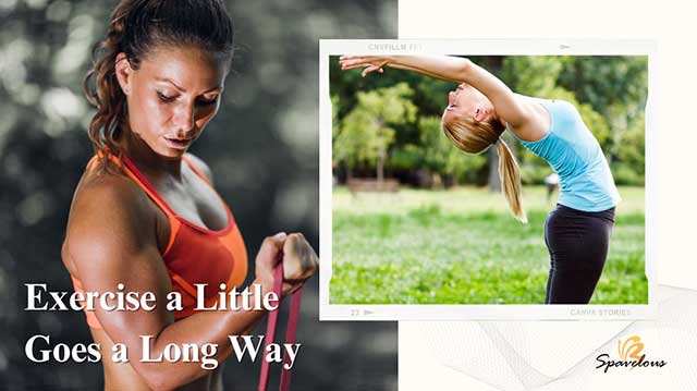 EXERCISE A LITTLE GOES A LONG WAY: MAJOR HEALTH BENEFITS 4 the science of little exercise