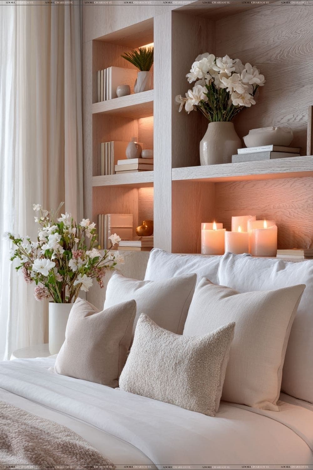 A Bedroom. giving that Luxury Home Feel.