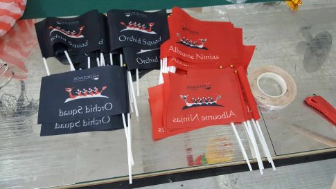 A5 size Hand waving Flags