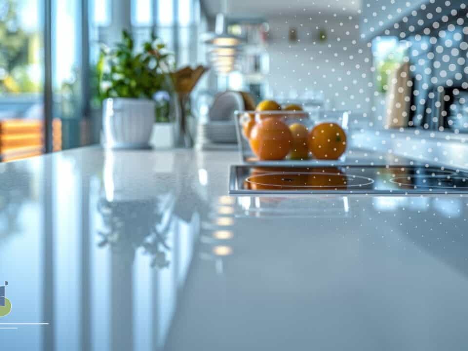 Tecnología ANTIBACTERIANA en mesones de cocina modernos