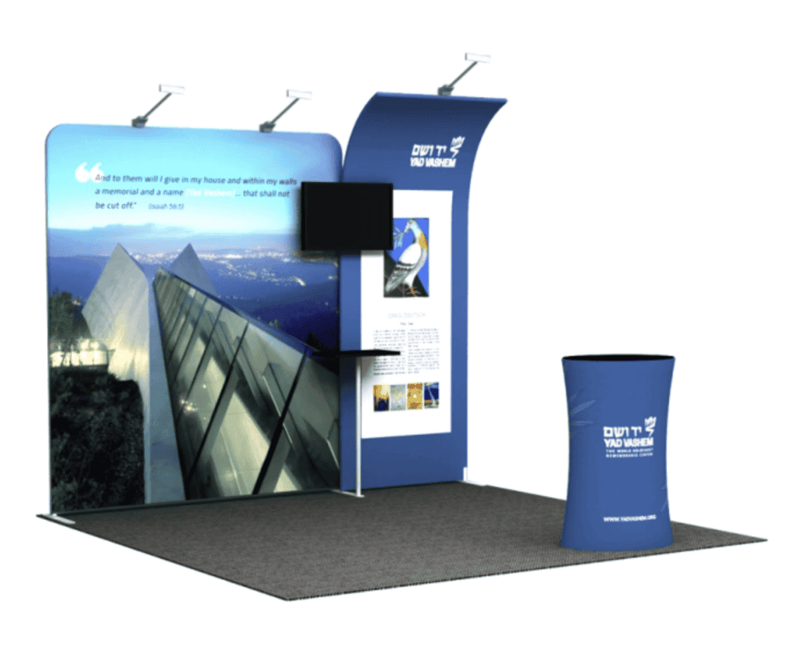 Portable display stands for exhibitions