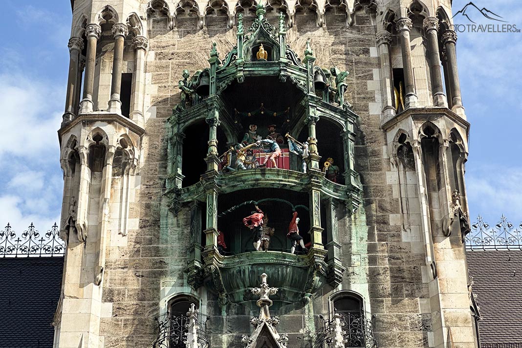 Das Glockenspiel im Neuen Rathaus in München