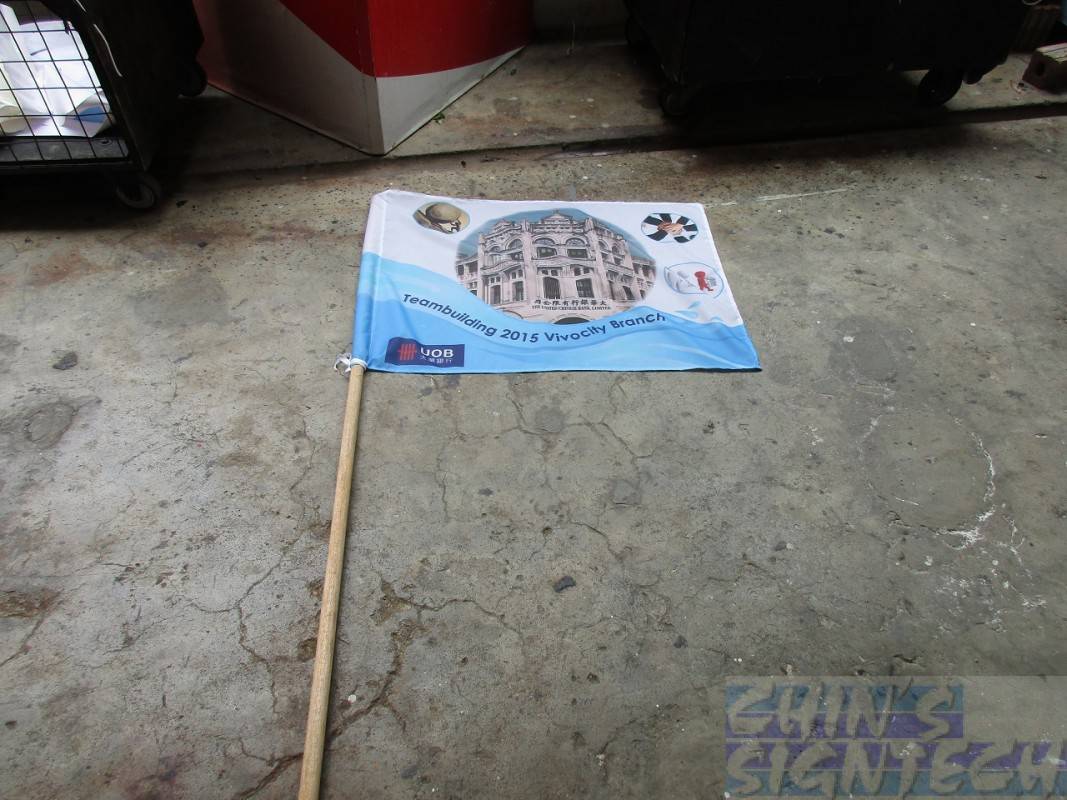 UOB Bank Teambuilding flag
