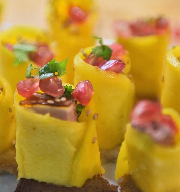 La charcuterie à Noël : Makis de mangue et galantine foie gras