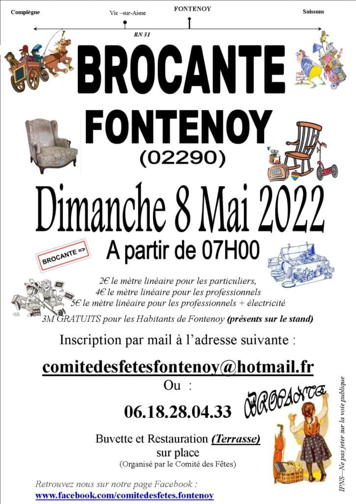 Affiche Brocante 8 Mai 2022