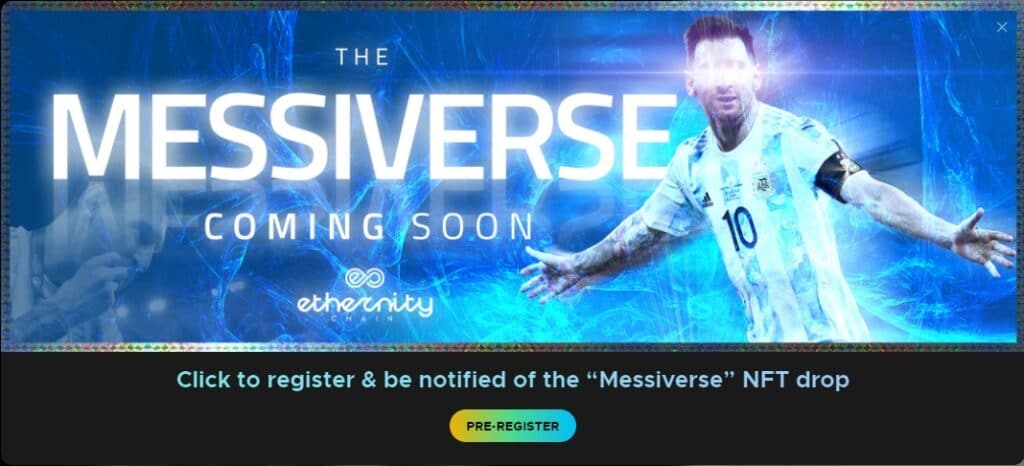 Lionel Messi launches the NFT assortment in collaboration with Ethernity Chain - ERN "immediately puts on a column" 1 Lionel Messi immediately launches the NFT collection in collaboration with Ethernity Chain - ERN "Column construction"