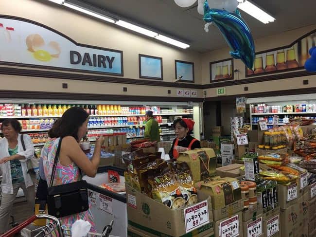Markets in Koreatown are known for taste testing of their most popular items. The testing runs seven days a week.