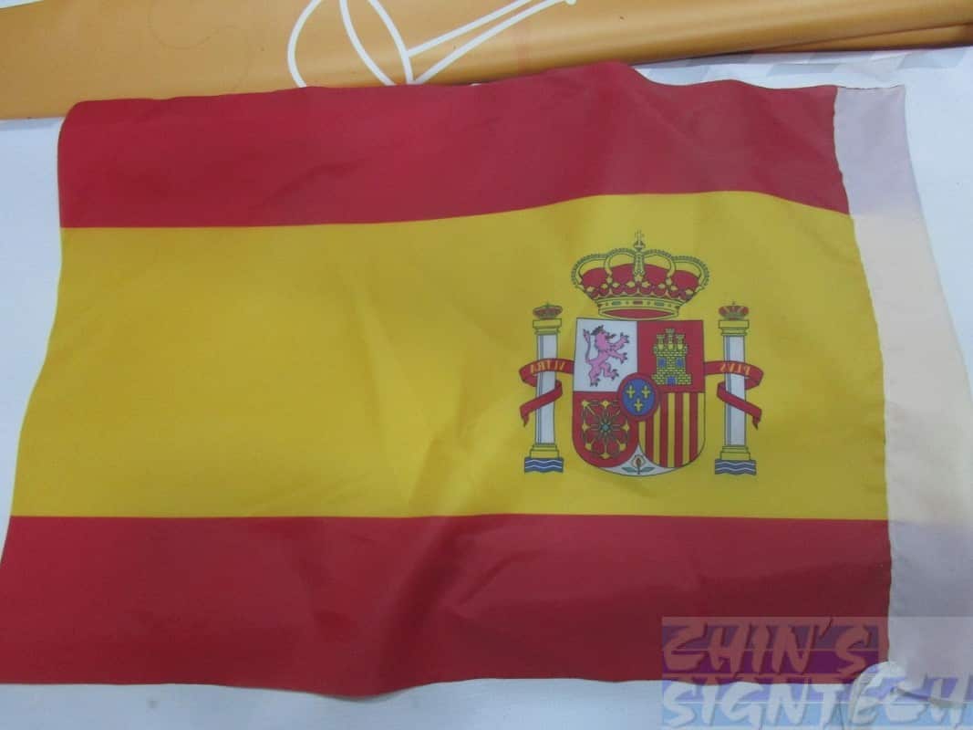 Spain back view printing