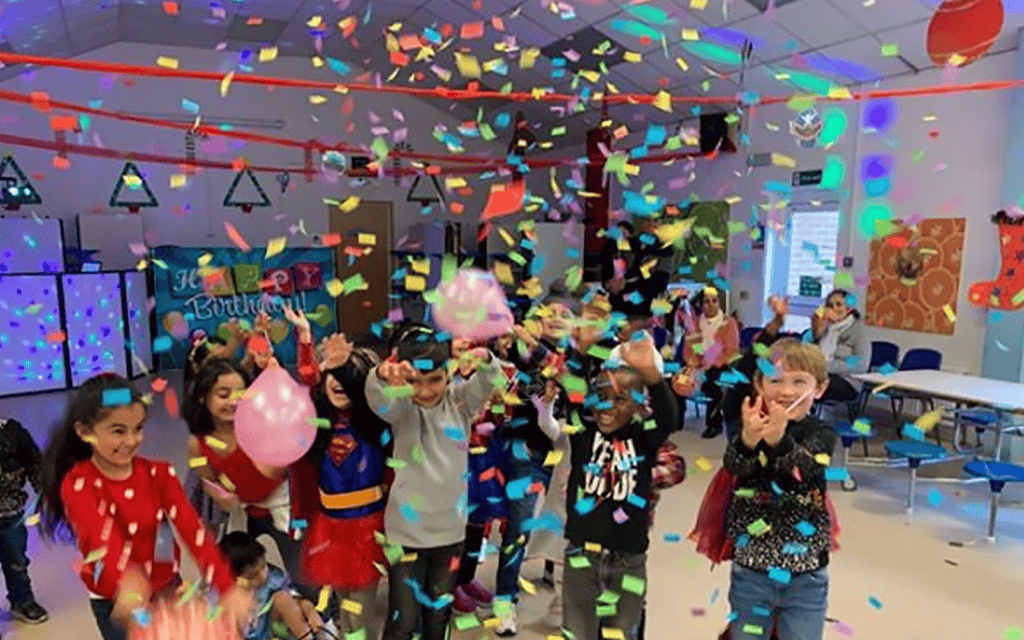 Confetti Finale Kids Party Entertainment Surrey Hampshire Berkshire - Childrens Party Entertainers | Surrey Hampshire and Berkshire | Treasure Box Parties Confetti Finale Kids Party Entertainment Surrey Hampshire Berkshire
