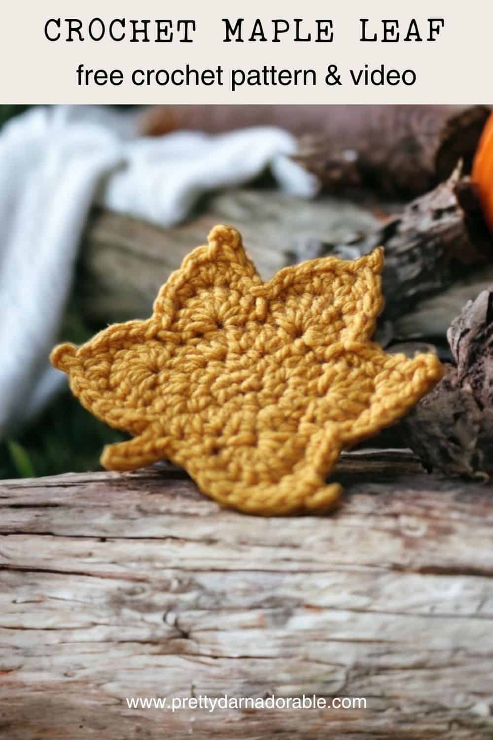 crochet maple leaf