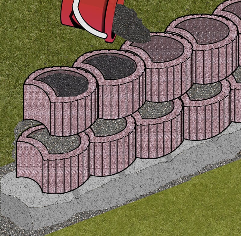 pflanzsteine substrat einfuellen