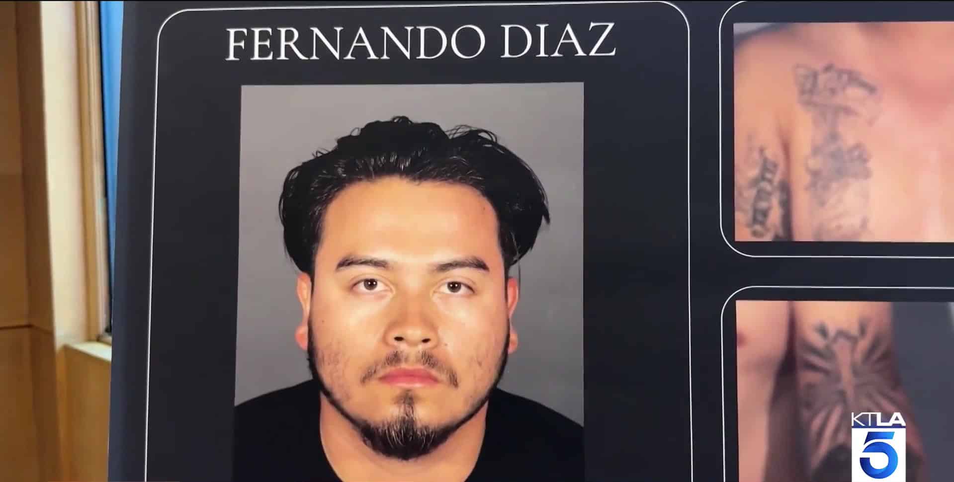 Fernando Diaz federal agent impersonation arrest headshot tattoos