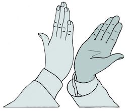 Saluturi ritualice pandemie COVID High Five